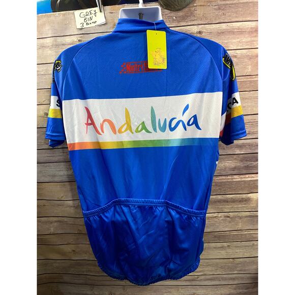 NWT Men’s Bike Short Sleeve racing T-Shirt Size XXL Andalucia - Picture 2 of 11